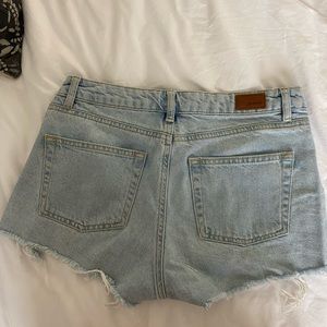 Size 26 Jean shorts (distressed) brand: Subdued